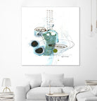 Remplir le paysage IV by Sylvie Cloutier on GIANT ART - blue abstract