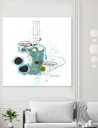 Remplir le paysage IV by Sylvie Cloutier on GIANT ART - blue abstract