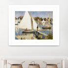 La scéne à Argenteuil by Pierre-Auguste Renoir on GIANT ART - beige masters sail boat