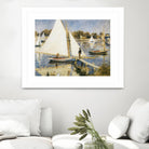 La scéne à Argenteuil by Pierre-Auguste Renoir on GIANT ART - beige masters sail boat