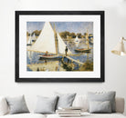 La scéne à Argenteuil by Pierre-Auguste Renoir on GIANT ART - beige masters sail boat