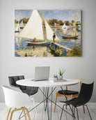 La scéne à Argenteuil by Pierre-Auguste Renoir on GIANT ART - beige masters sail boat