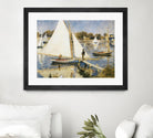 La scéne à Argenteuil by Pierre-Auguste Renoir on GIANT ART - beige masters sail boat