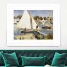 La scéne à Argenteuil by Pierre-Auguste Renoir on GIANT ART - beige masters sail boat
