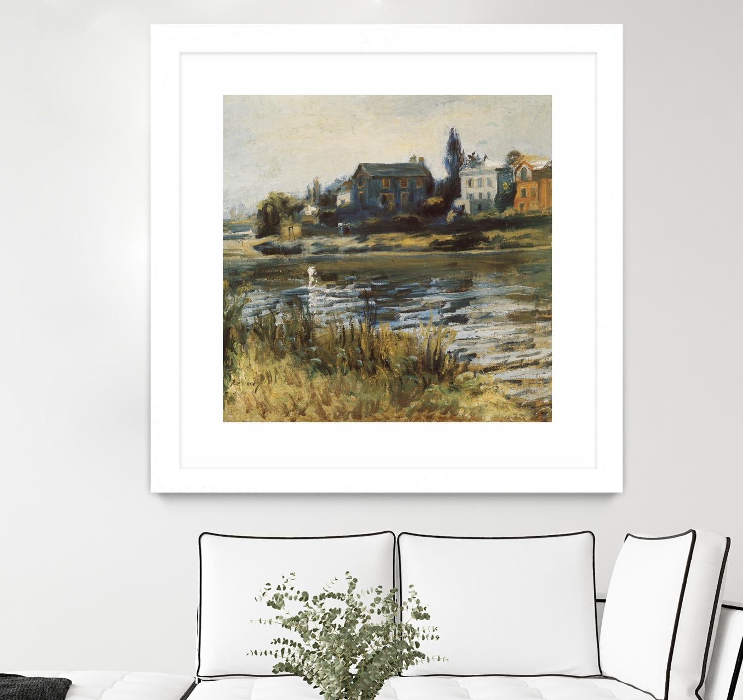 La Seine à Chatou by Auguste Renoir on GIANT ART - green masters rivière