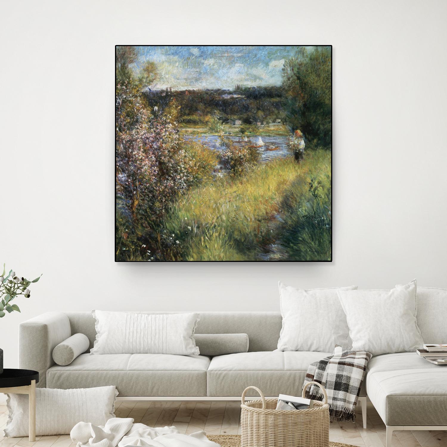La Seine à Chatou by Auguste Renoir on GIANT ART - green masters