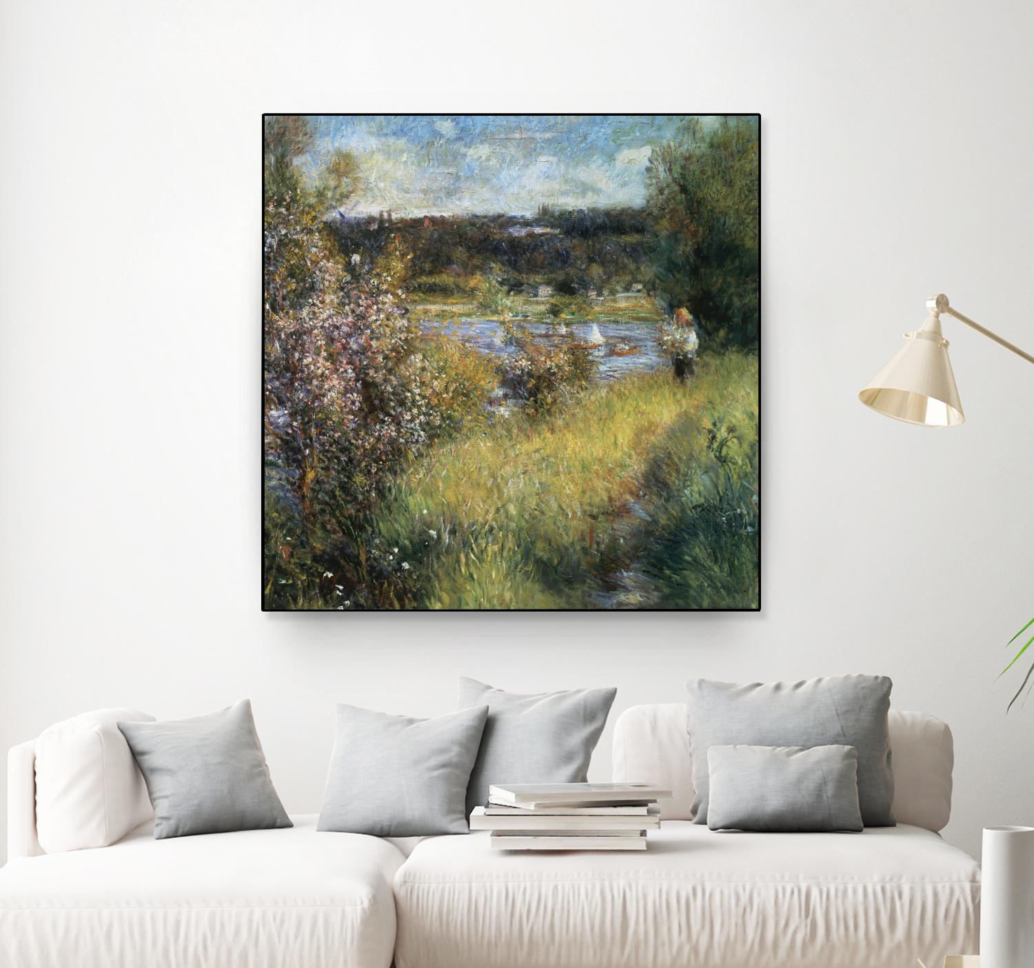 La Seine à Chatou by Auguste Renoir on GIANT ART - green masters