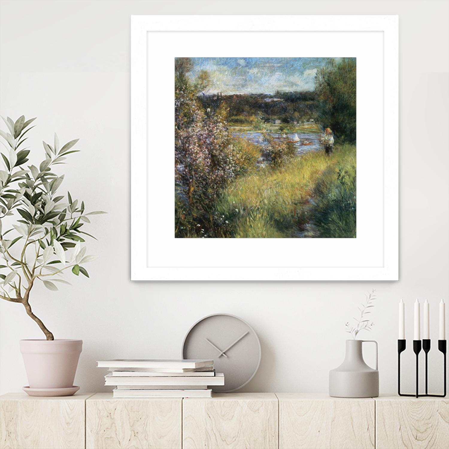 La Seine à Chatou by Auguste Renoir on GIANT ART - green masters