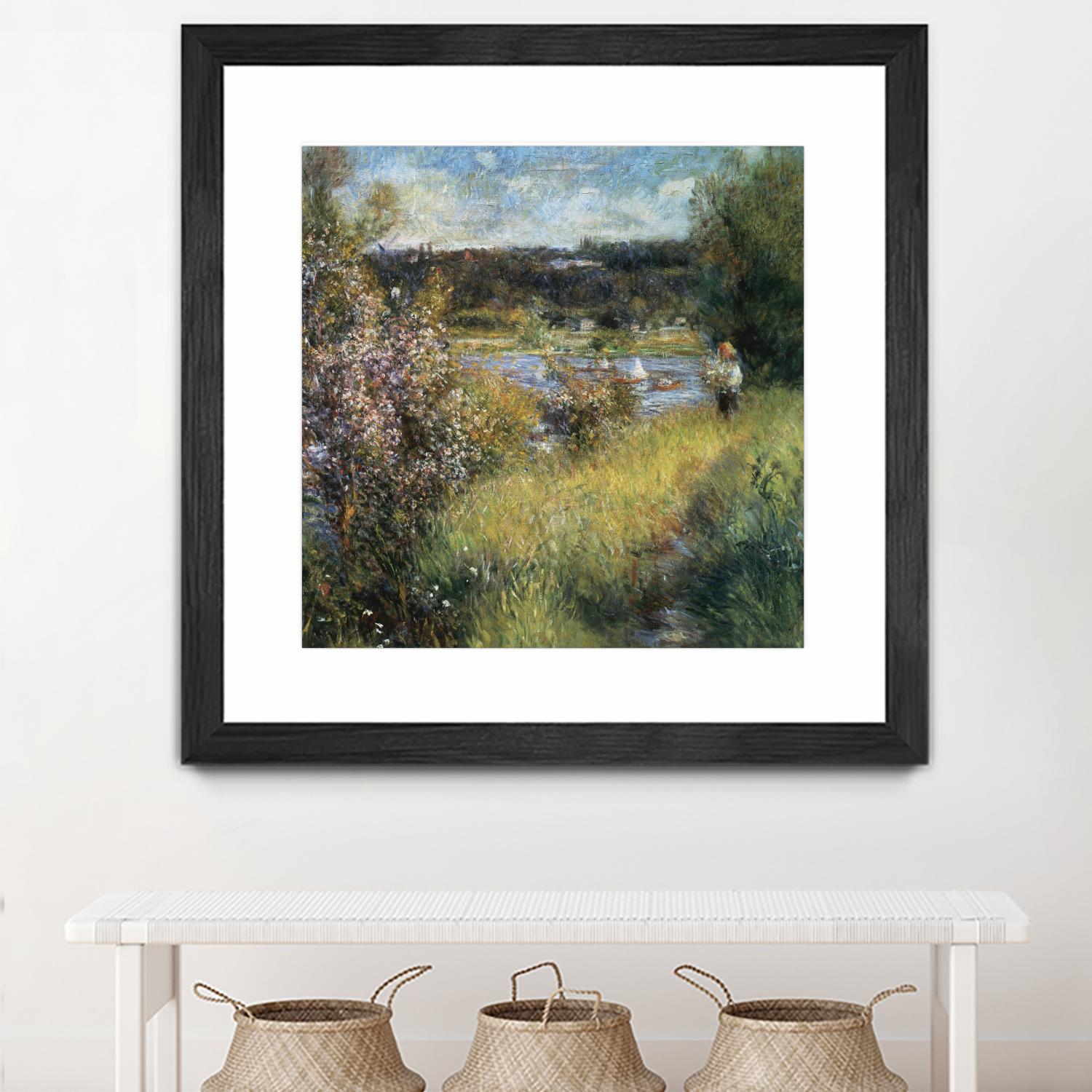 La Seine à Chatou by Auguste Renoir on GIANT ART - green masters