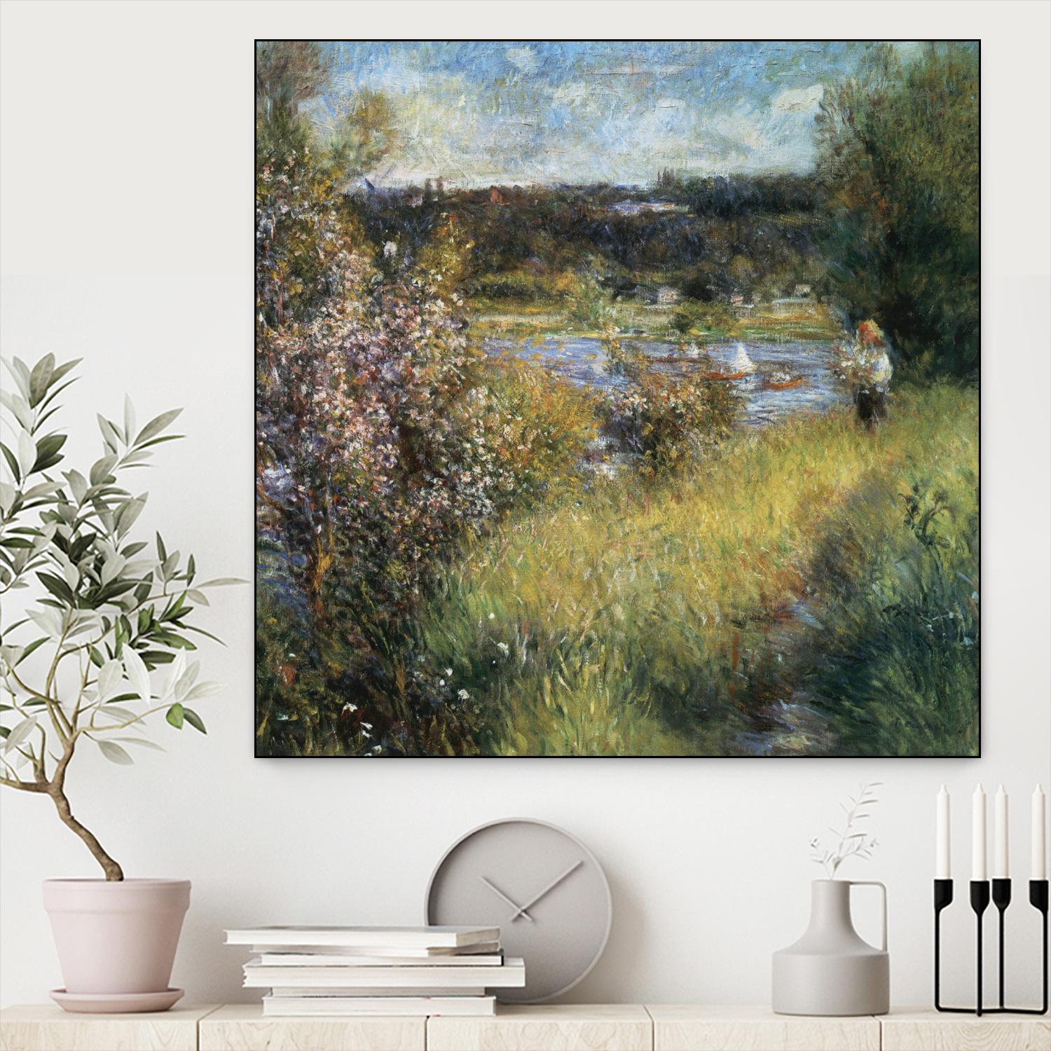 La Seine à Chatou by Auguste Renoir on GIANT ART - green masters