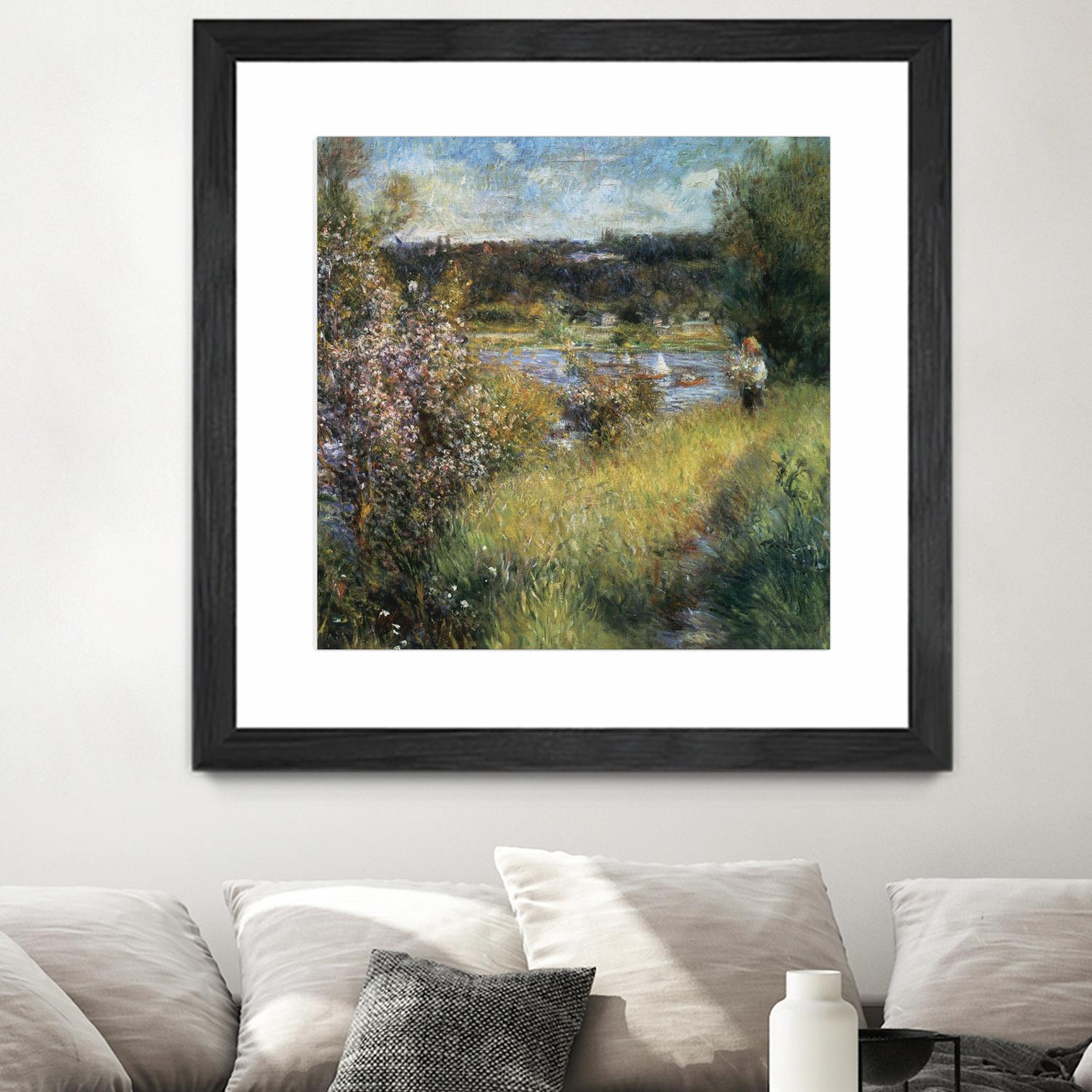 La Seine à Chatou by Auguste Renoir on GIANT ART - green masters