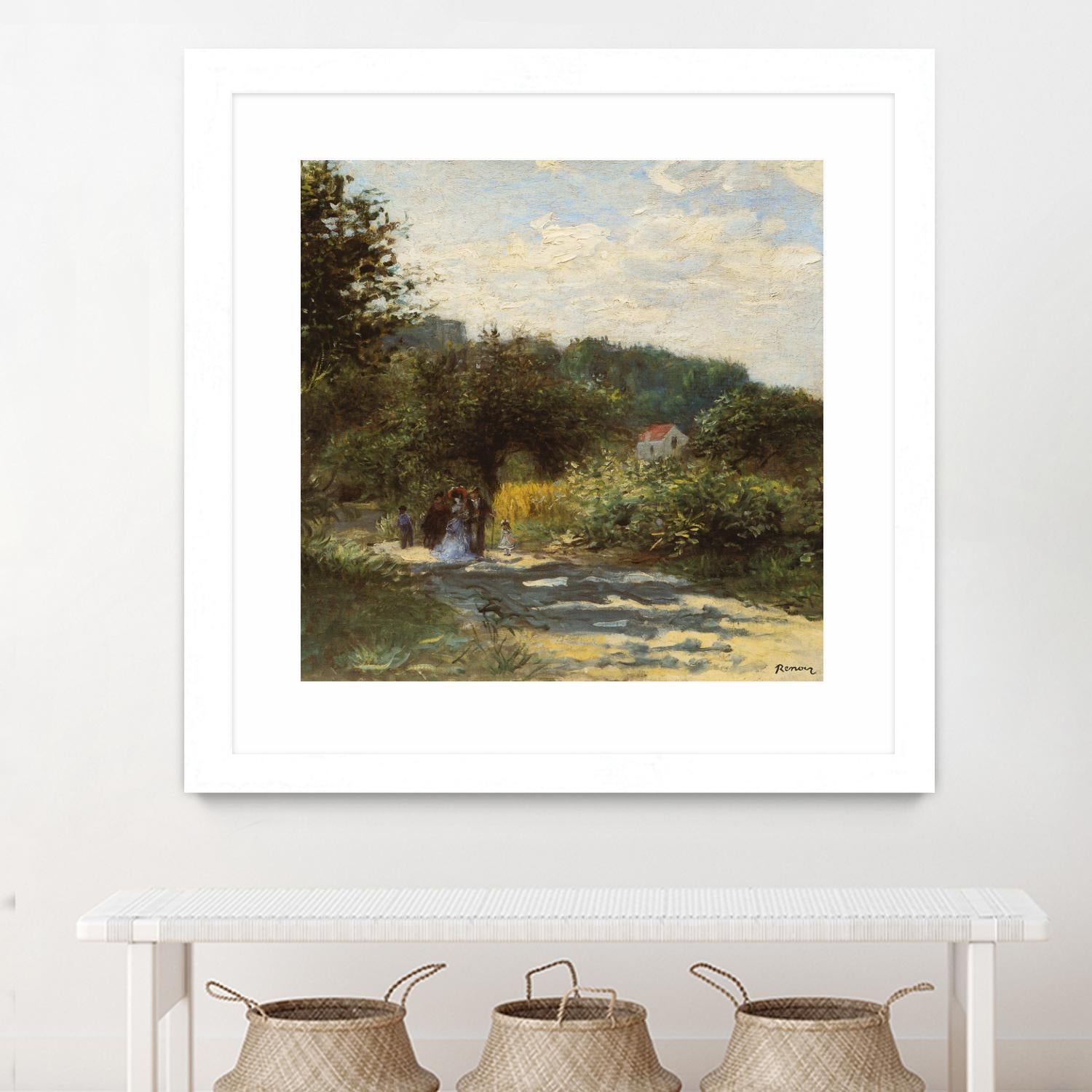 Une route à Louveciennes by Auguste Renoir on GIANT ART - green masters promenade