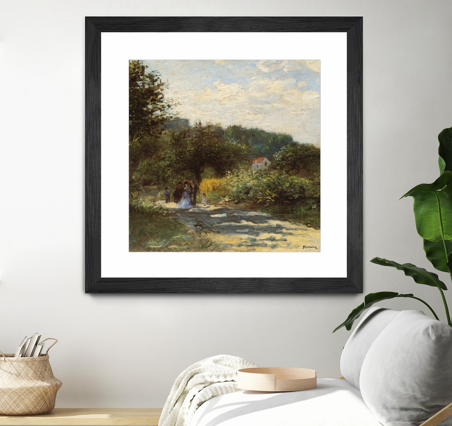 Une route à Louveciennes by Auguste Renoir on GIANT ART - green masters promenade