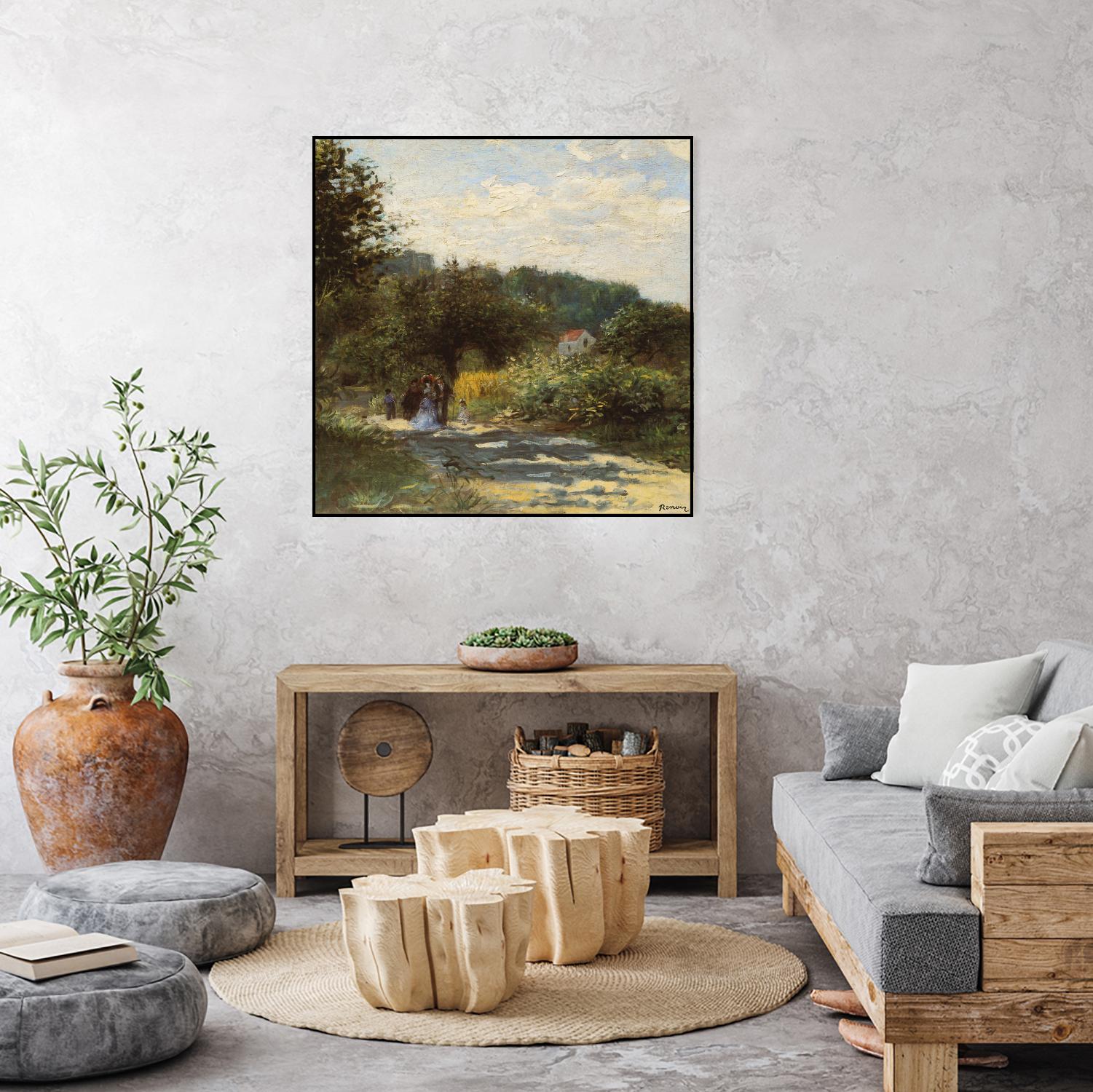 Une route à Louveciennes by Auguste Renoir on GIANT ART - green masters promenade