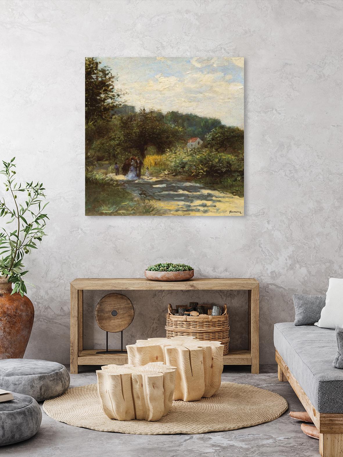 Une route à Louveciennes by Pierre-Auguste Renoir on GIANT ART - green masters promenade