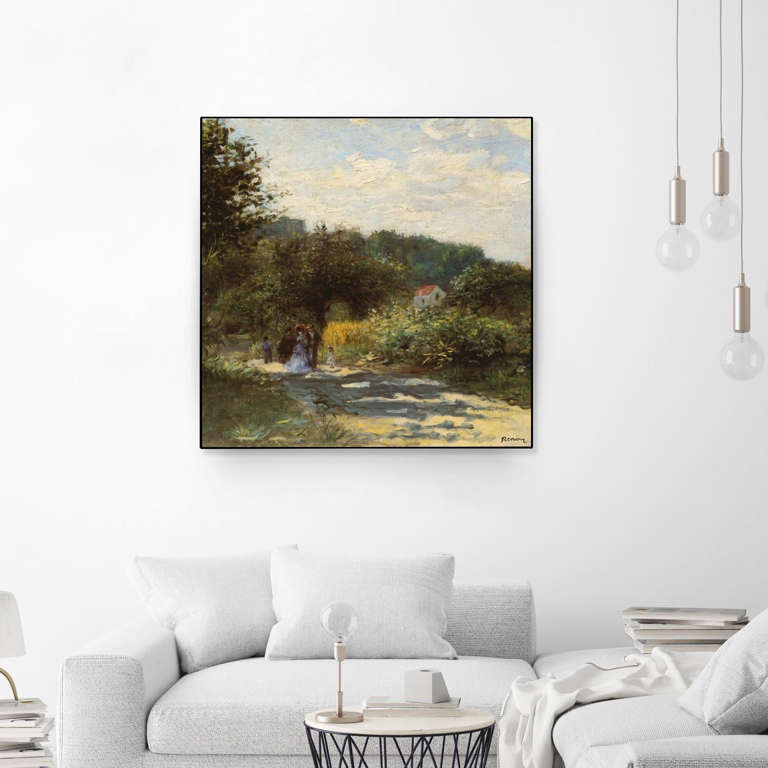Une route à Louveciennes by Auguste Renoir on GIANT ART - green masters promenade