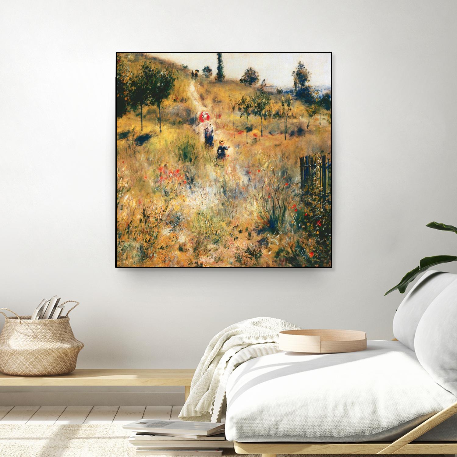Chemin montant dans les hautes herbes by Auguste Renoir on GIANT ART - green masters