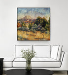 La mpontagne sainte victoire by Auguste Renoir on GIANT ART - blue masters