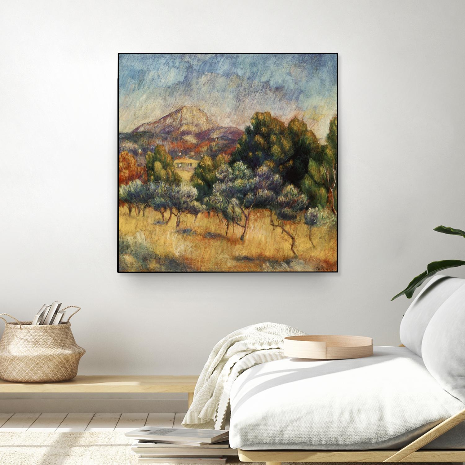 La mpontagne sainte victoire by Auguste Renoir on GIANT ART - blue masters