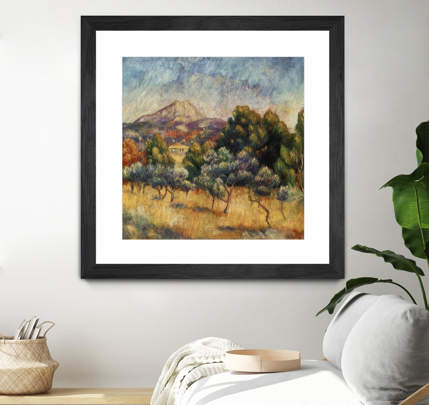 La mpontagne sainte victoire by Auguste Renoir on GIANT ART - blue masters