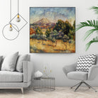 La mpontagne sainte victoire by Auguste Renoir on GIANT ART - blue masters