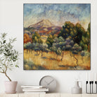 La mpontagne sainte victoire by Auguste Renoir on GIANT ART - blue masters