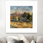 La mpontagne sainte victoire by Auguste Renoir on GIANT ART - blue masters