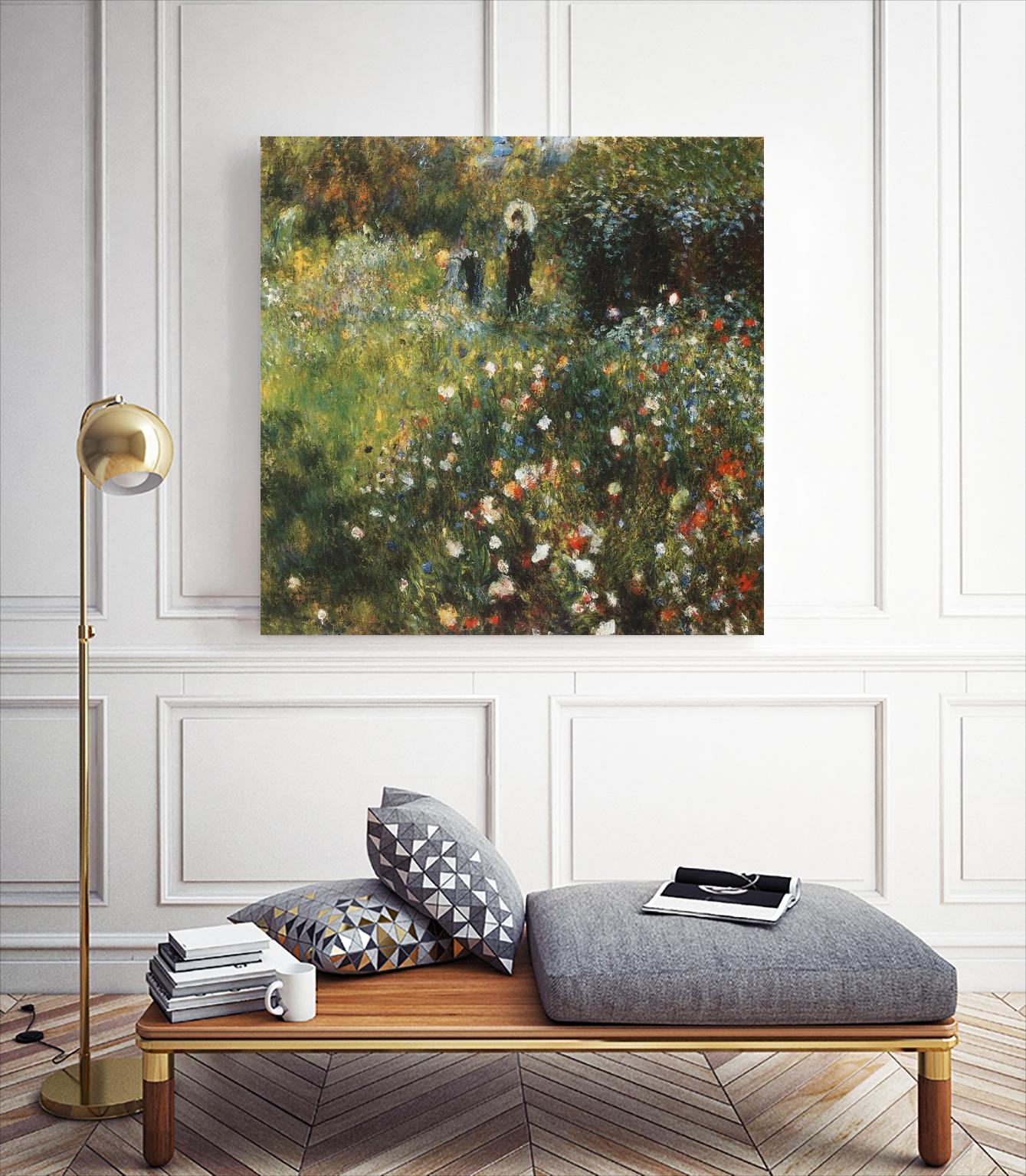 Femme à l'ombrelle by Pierre-Auguste Renoir on GIANT ART - red masters