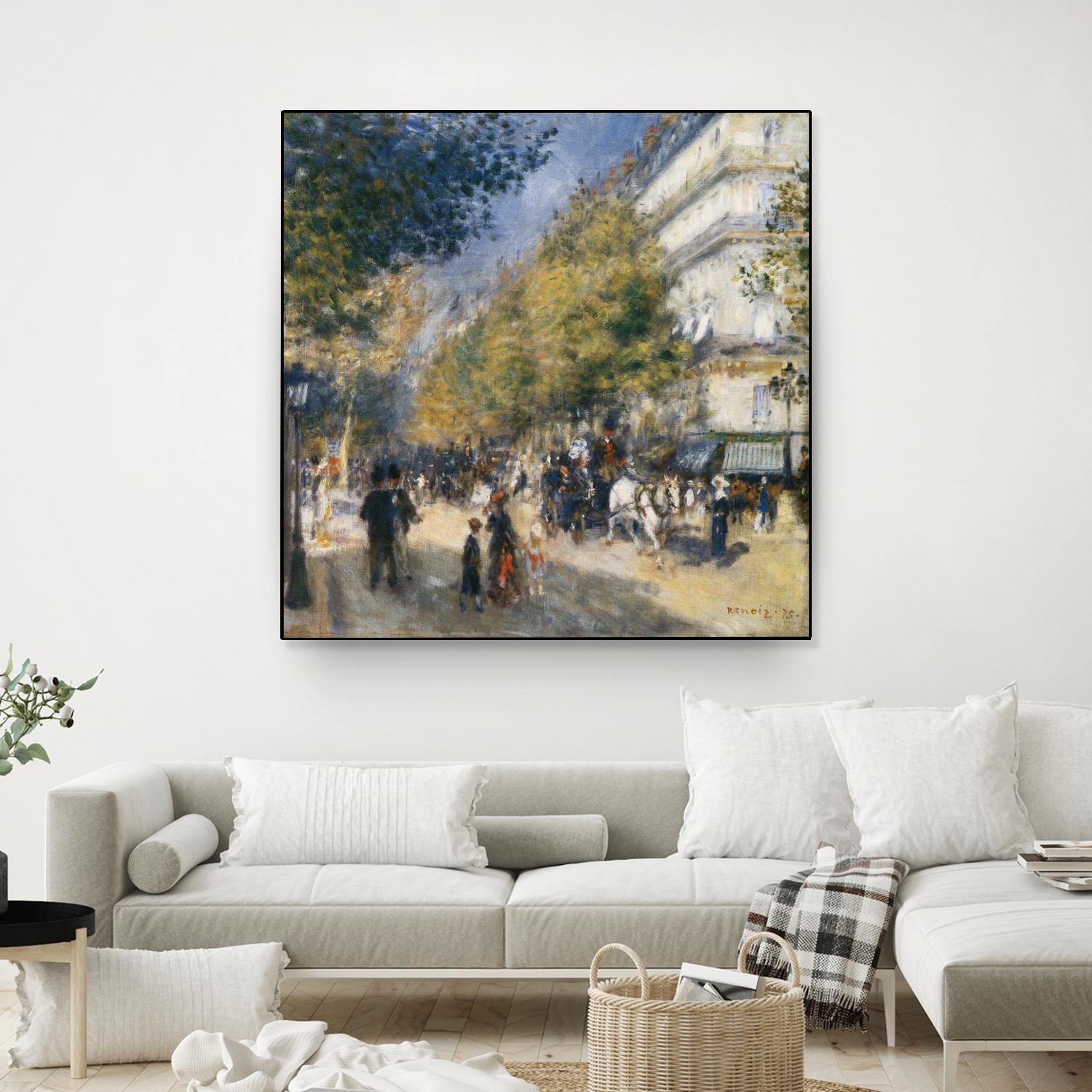 Les grands Boulevards by Auguste Renoir on GIANT ART - beige masters ville