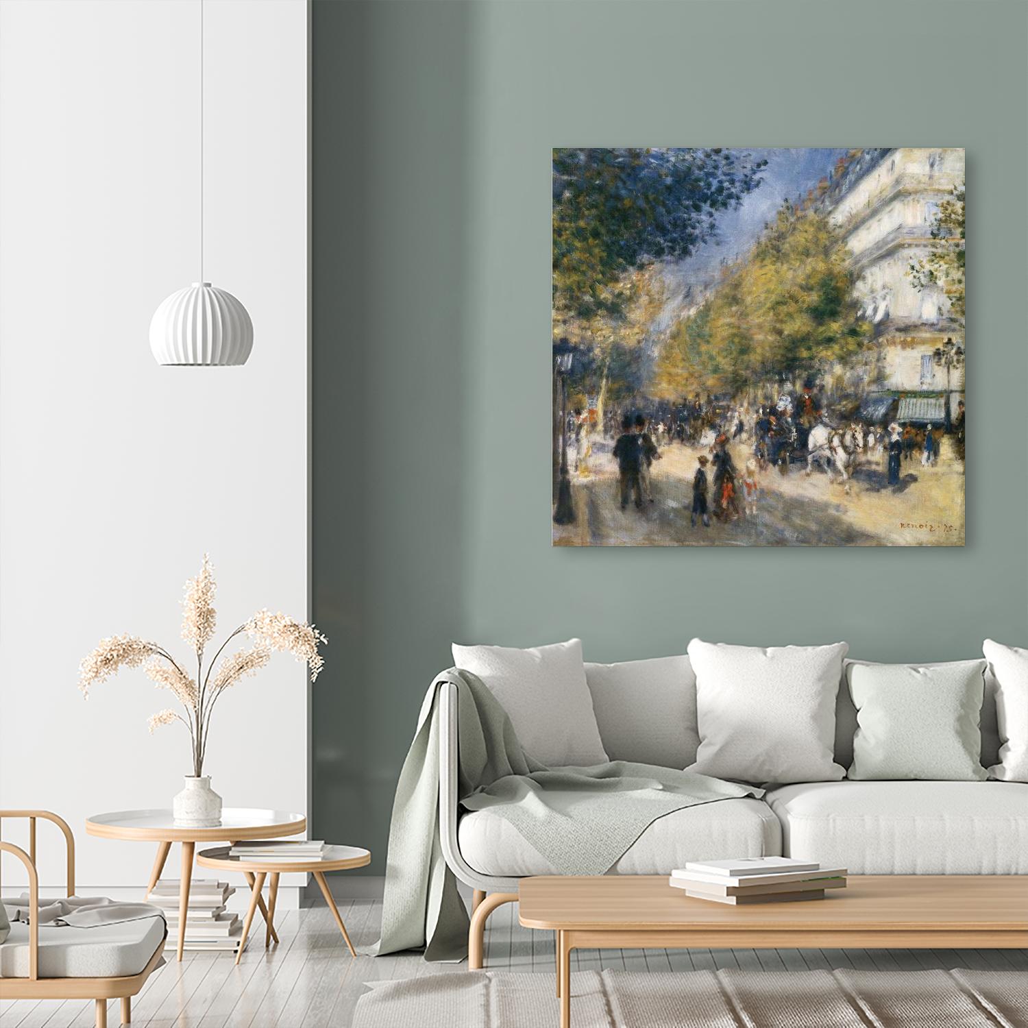 Les grands Boulevards by Pierre-Auguste Renoir on GIANT ART - beige masters ville