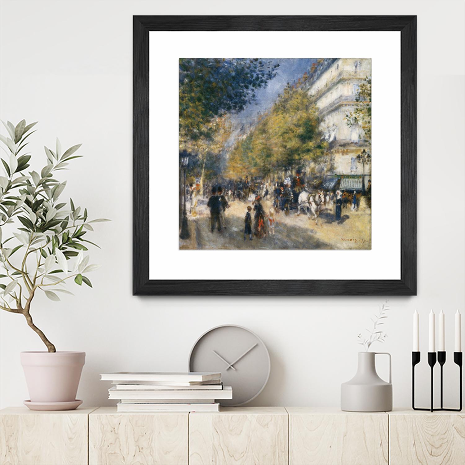 Les grands Boulevards by Auguste Renoir on GIANT ART - beige masters ville