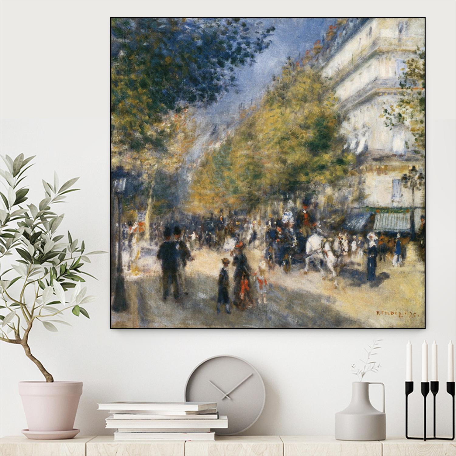 Les grands Boulevards by Auguste Renoir on GIANT ART - beige masters ville