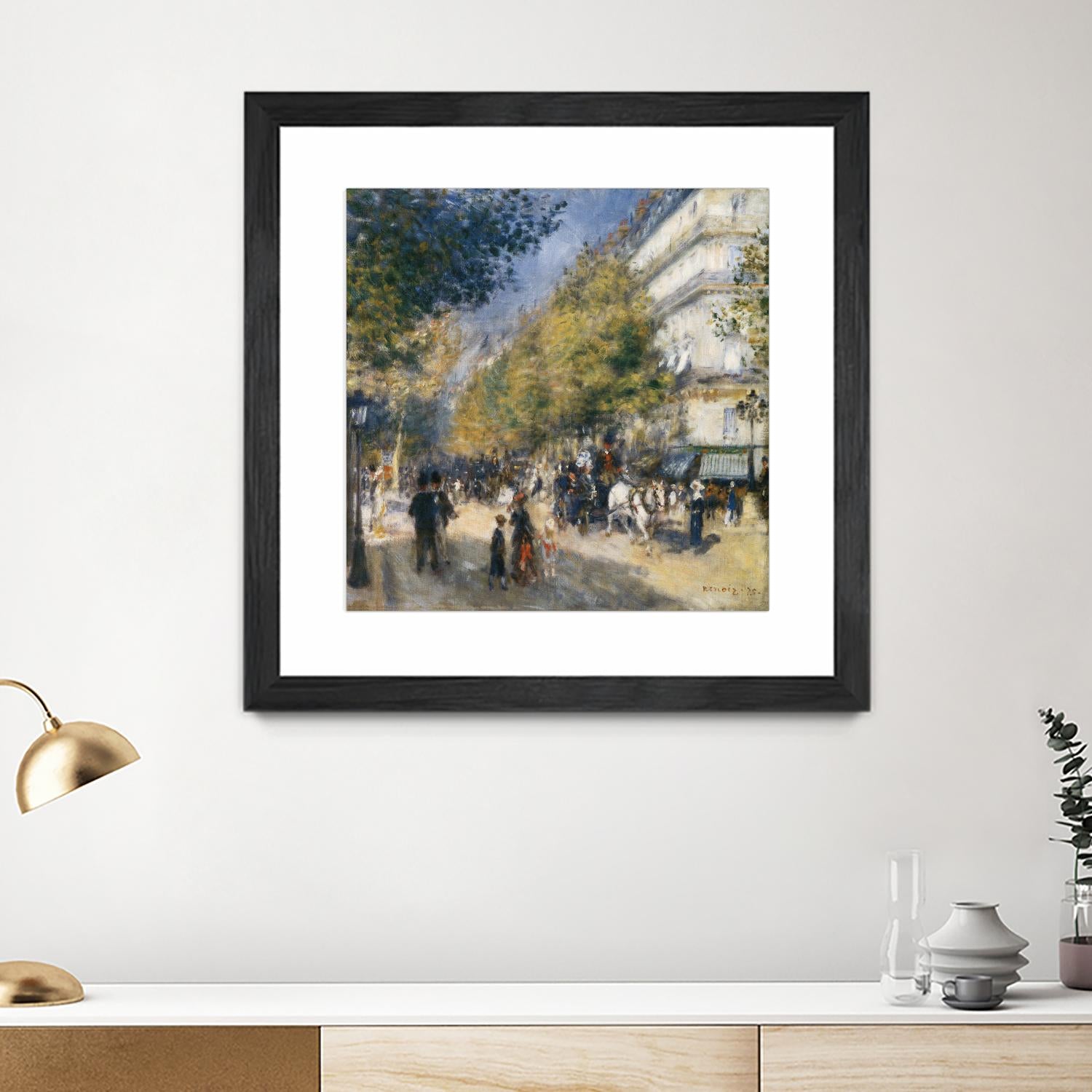 Les grands Boulevards by Auguste Renoir on GIANT ART - beige masters ville