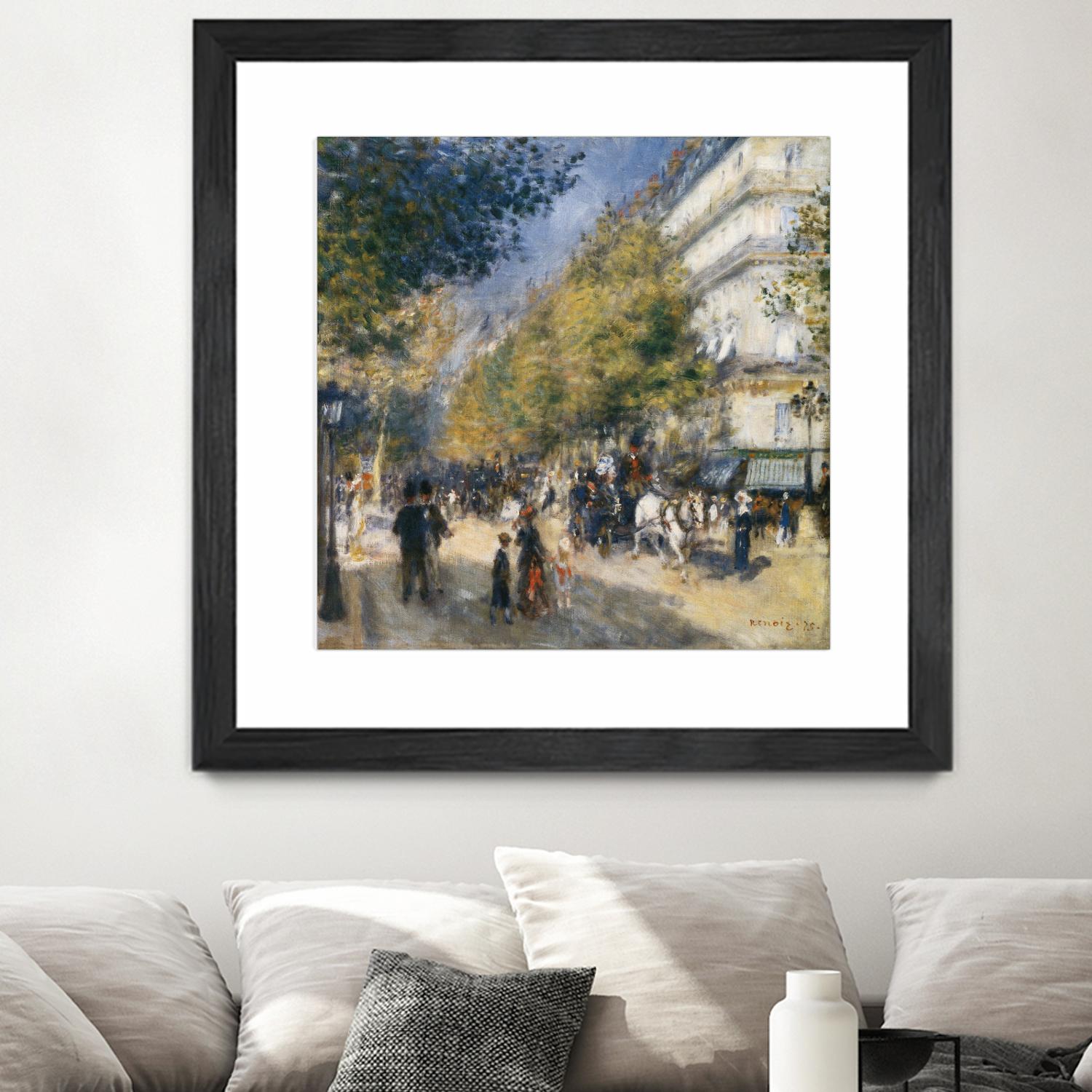 Les grands Boulevards by Auguste Renoir on GIANT ART - beige masters ville