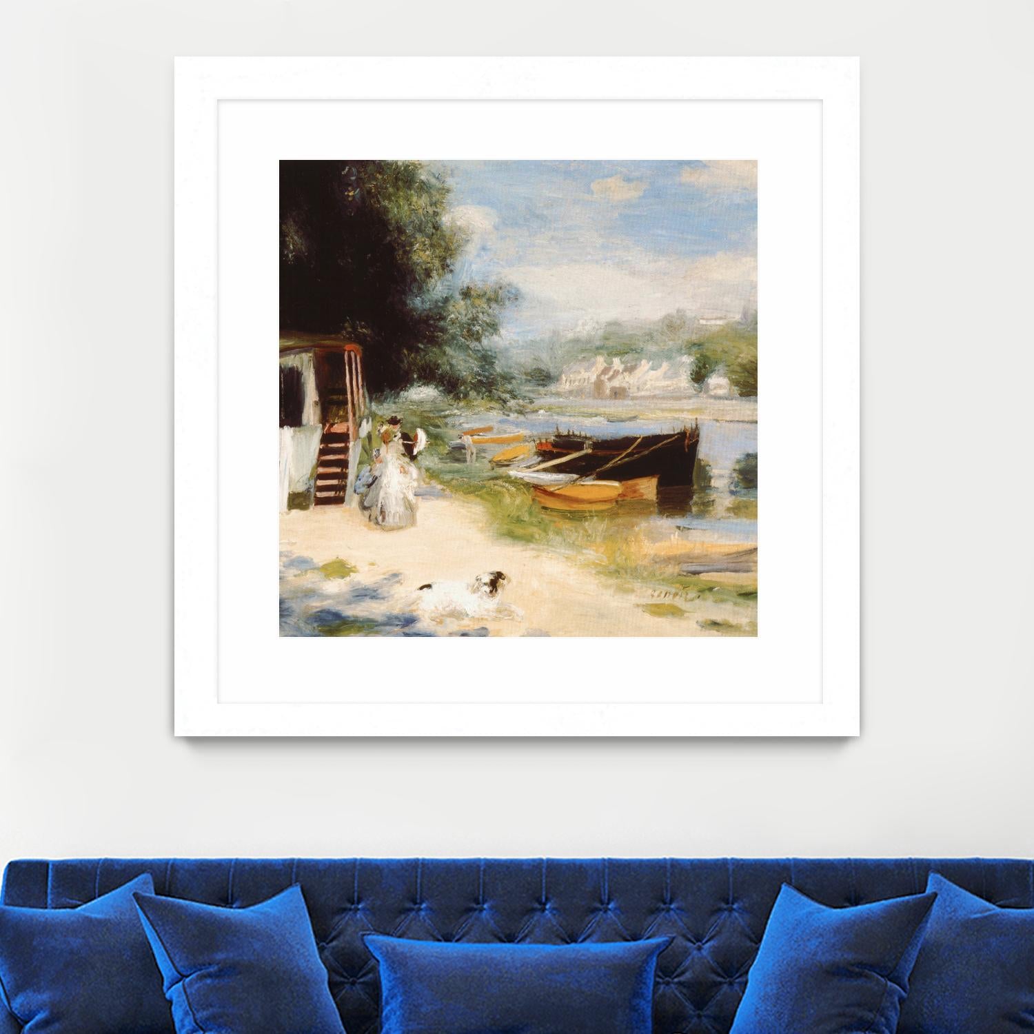 Vue de Bougival by Auguste Renoir on GIANT ART - beige masters renoir
