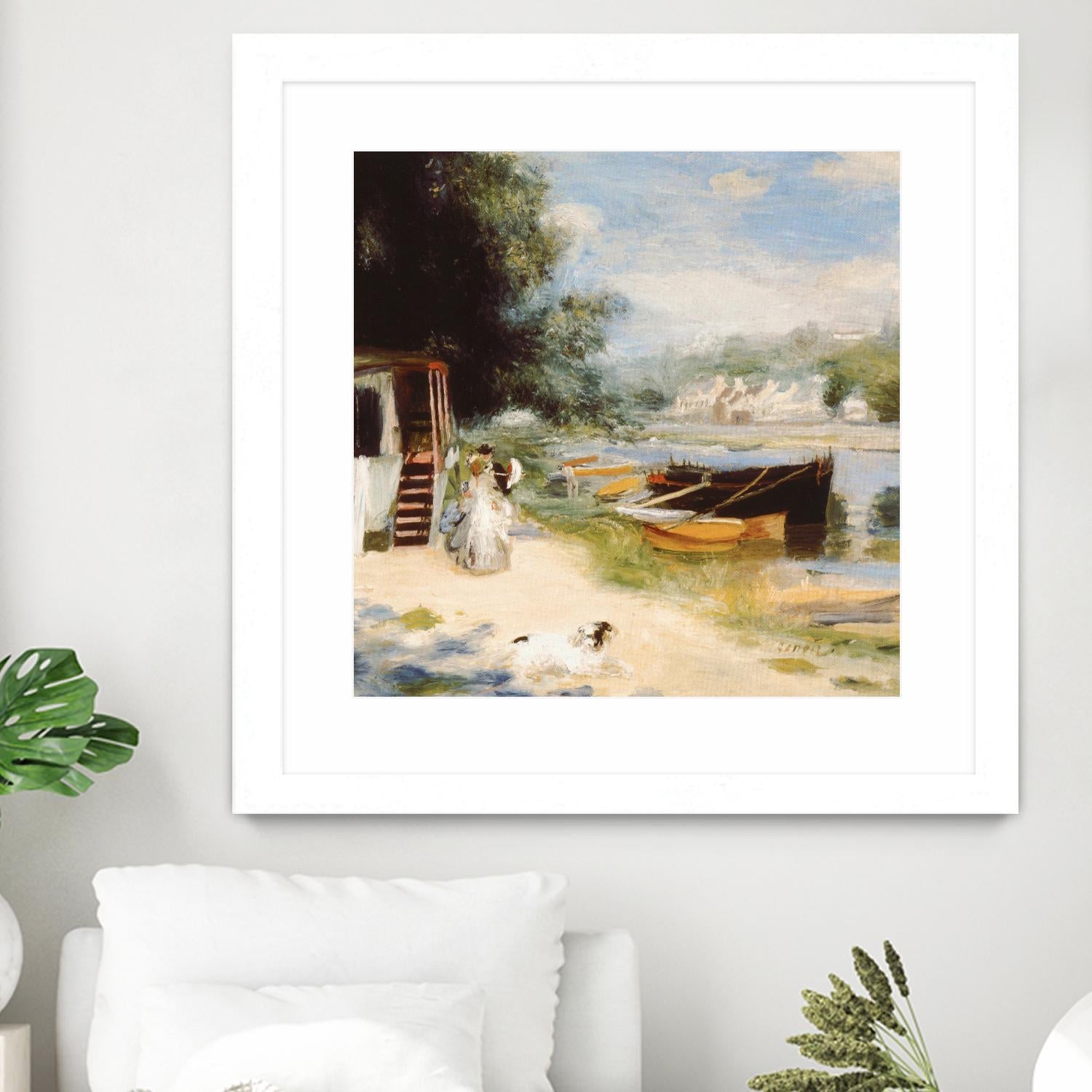 Vue de Bougival by Auguste Renoir on GIANT ART - beige masters renoir