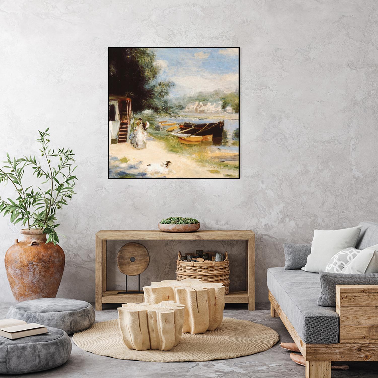 Vue de Bougival by Auguste Renoir on GIANT ART - beige masters renoir