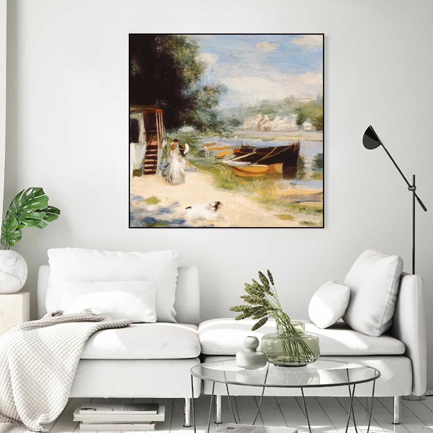 Vue de Bougival by Auguste Renoir on GIANT ART - beige masters renoir