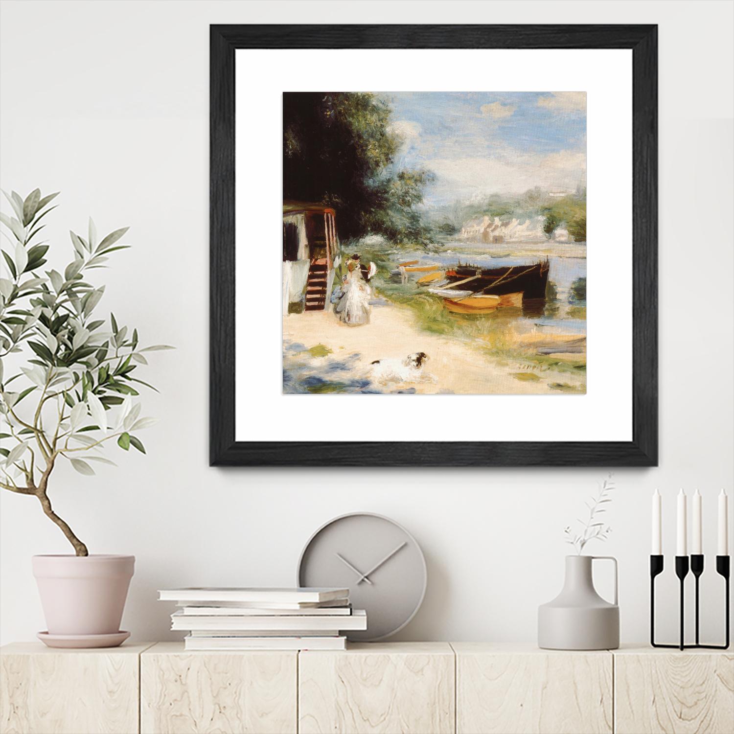 Vue de Bougival by Auguste Renoir on GIANT ART - beige masters renoir