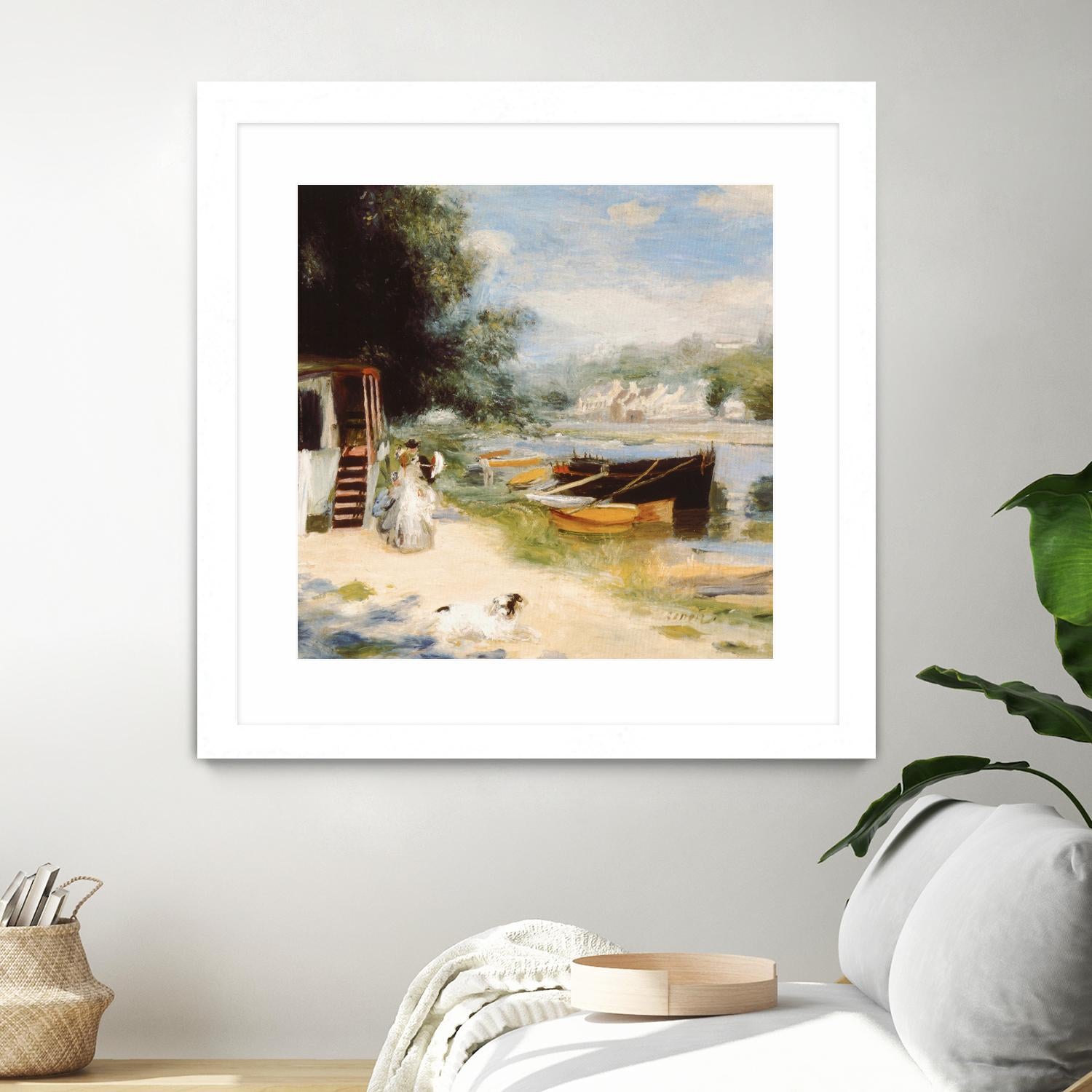 Vue de Bougival by Auguste Renoir on GIANT ART - beige masters renoir