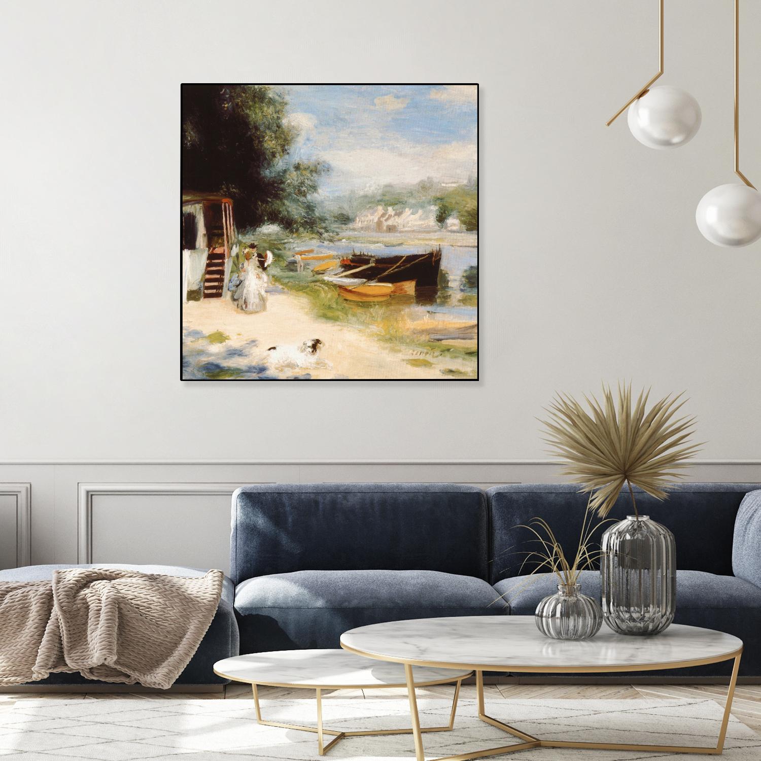 Vue de Bougival by Auguste Renoir on GIANT ART - beige masters renoir