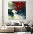 Voyage à 3 by Roland Palmaerts on GIANT ART - blue landscape