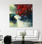 Voyage à 3 by Roland Palmaerts on GIANT ART - blue landscape