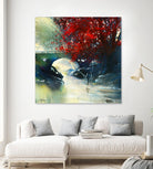 Voyage à 3 by Roland Palmaerts on GIANT ART - blue landscape