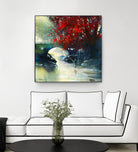 Voyage à 3 by Roland Palmaerts on GIANT ART - blue landscape