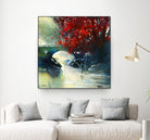 Voyage à 3 by Roland Palmaerts on GIANT ART - blue landscape