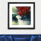 Voyage à 3 by Roland Palmaerts on GIANT ART - blue landscape