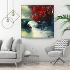 Voyage à 3 by Roland Palmaerts on GIANT ART - blue landscape