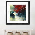 Voyage à 3 by Roland Palmaerts on GIANT ART - blue landscape