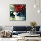 Voyage à 3 by Roland Palmaerts on GIANT ART - blue landscape